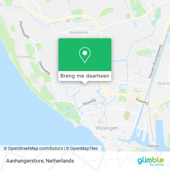 Aanhangerstore kaart