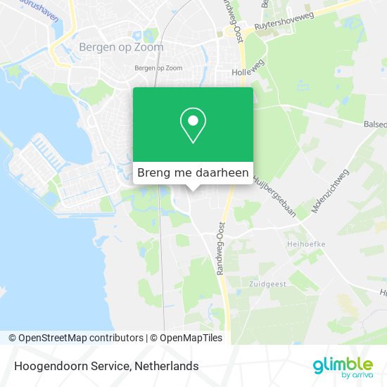 Hoogendoorn Service kaart