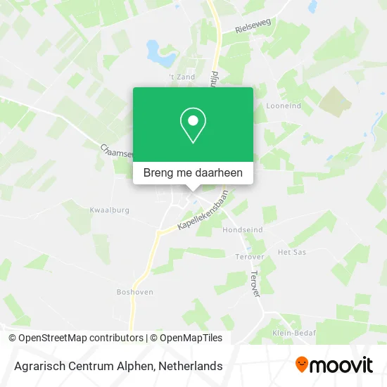 Agrarisch Centrum Alphen kaart