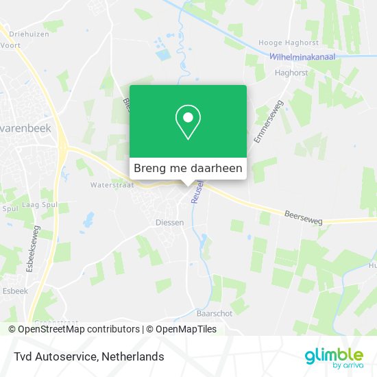 Tvd Autoservice kaart