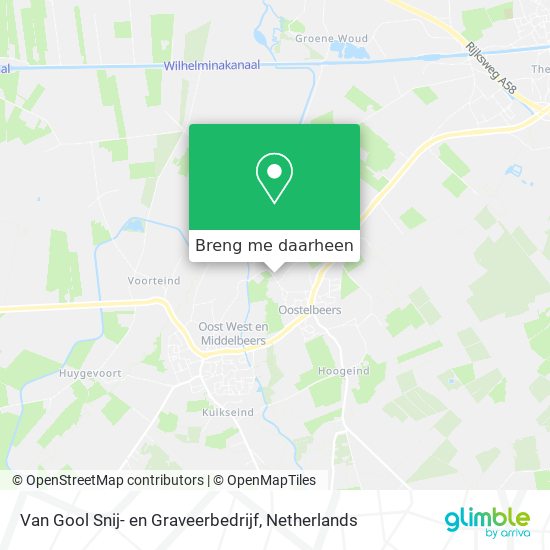 Van Gool Snij- en Graveerbedrijf kaart