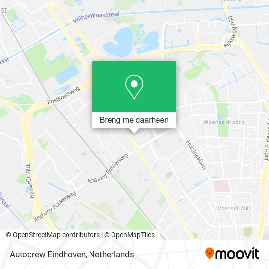 Autocrew Eindhoven kaart