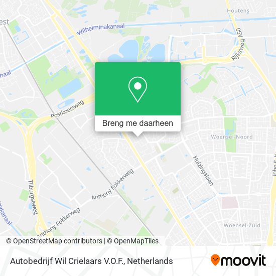 Autobedrijf Wil Crielaars V.O.F. kaart