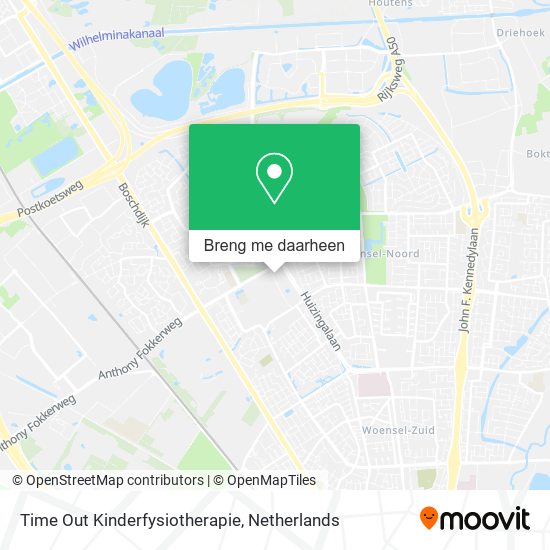 Time Out Kinderfysiotherapie kaart