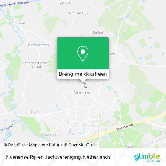 Nuenense Rij- en Jachtvereniging kaart