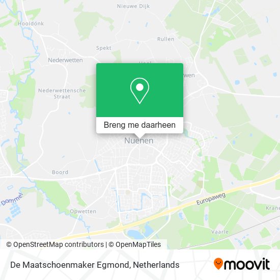 De Maatschoenmaker Egmond kaart