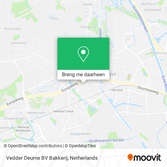 Vedder Deurne BV Bakkerij kaart