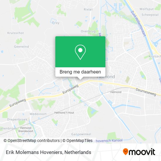 Erik Molemans Hoveniers kaart