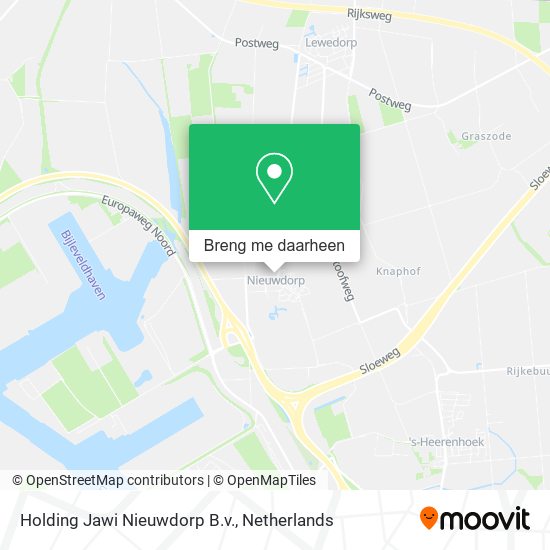 Holding Jawi Nieuwdorp B.v. kaart