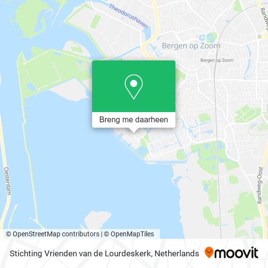 Stichting Vrienden van de Lourdeskerk kaart