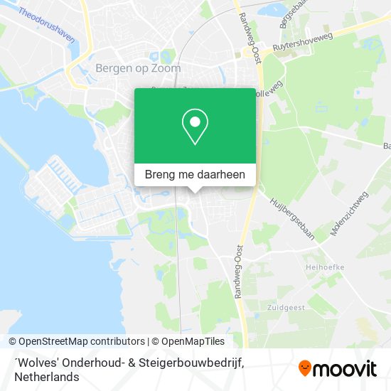 ´Wolves' Onderhoud- & Steigerbouwbedrijf kaart
