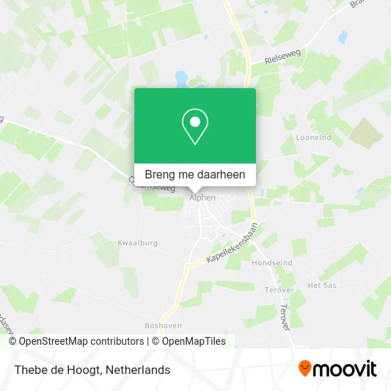 Thebe de Hoogt kaart