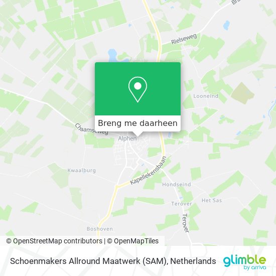 Schoenmakers Allround Maatwerk (SAM) kaart