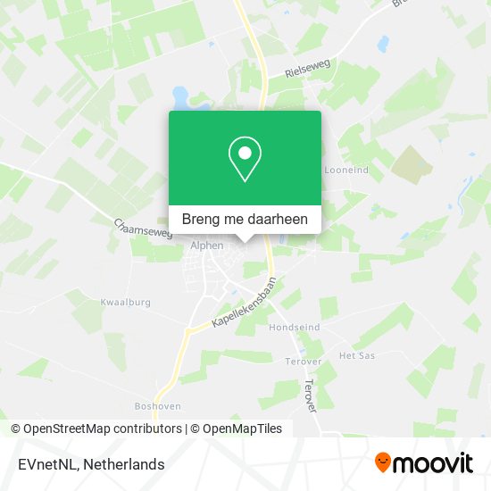 EVnetNL kaart