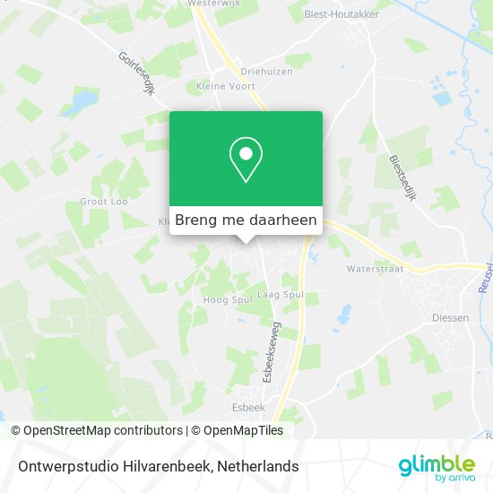 Ontwerpstudio Hilvarenbeek kaart