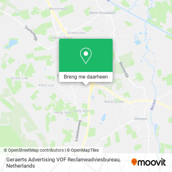 Geraerts Advertising VOF Reclameadviesbureau kaart