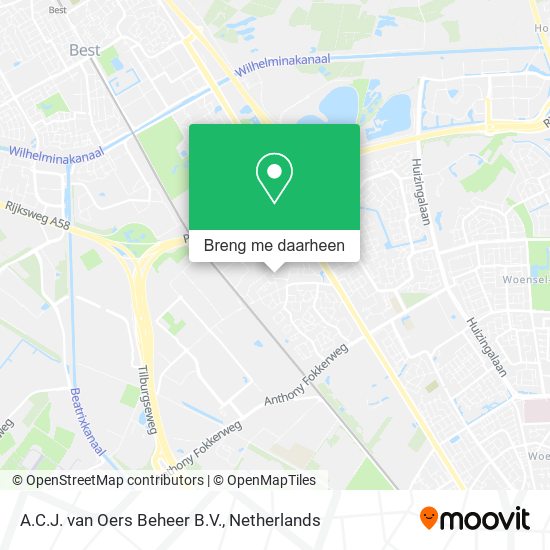 A.C.J. van Oers Beheer B.V. kaart