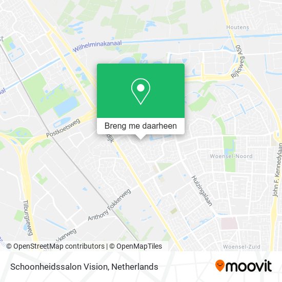 Schoonheidssalon Vision kaart