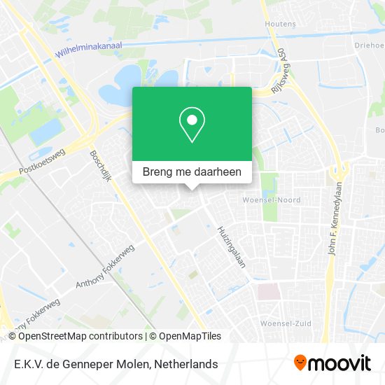 E.K.V. de Genneper Molen kaart