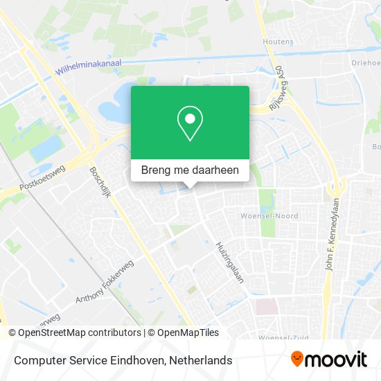 Computer Service Eindhoven kaart