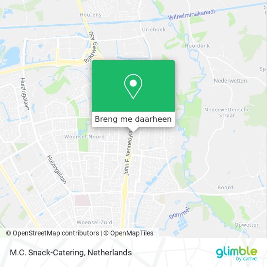 M.C. Snack-Catering kaart