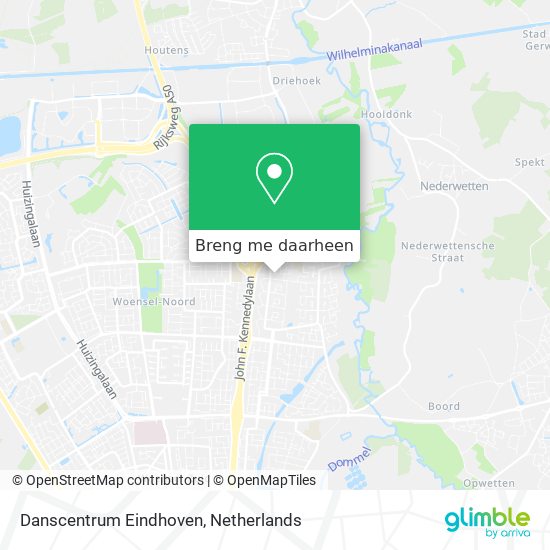 Danscentrum Eindhoven kaart