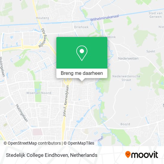 Stedelijk College Eindhoven kaart