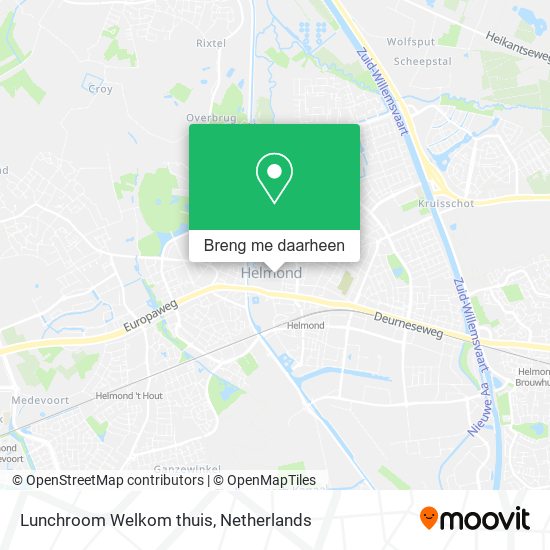 Lunchroom Welkom thuis kaart