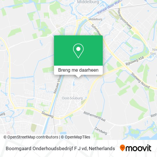 Boomgaard Onderhoudsbedrijf F J vd kaart