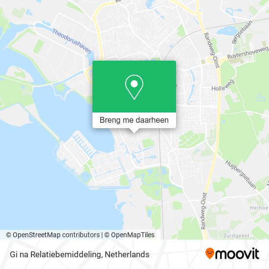 Gi na Relatiebemiddeling kaart