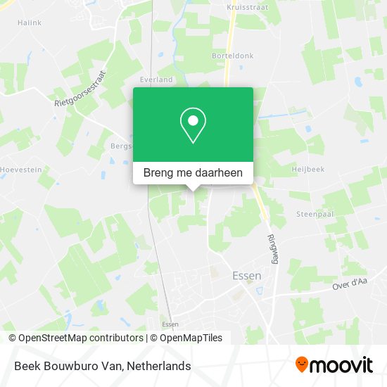 Beek Bouwburo Van kaart