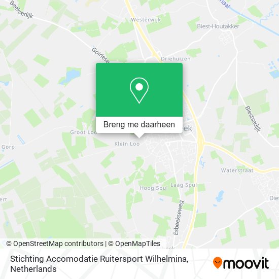 Stichting Accomodatie Ruitersport Wilhelmina kaart