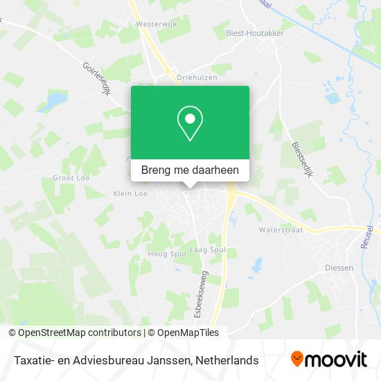 Taxatie- en Adviesbureau Janssen kaart