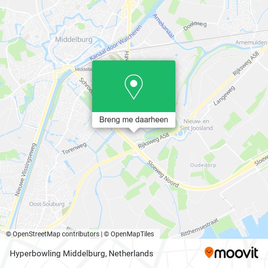 Hyperbowling Middelburg kaart