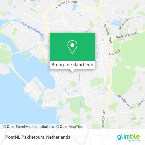 PostNL Pakketpunt kaart