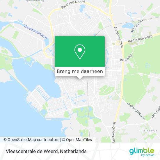 Vleescentrale de Weerd kaart