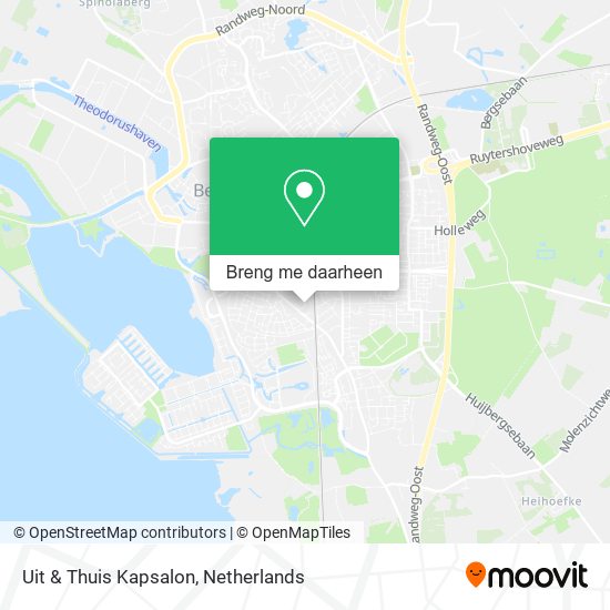 Uit & Thuis Kapsalon kaart