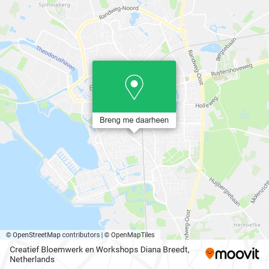 Creatief Bloemwerk en Workshops Diana Breedt kaart