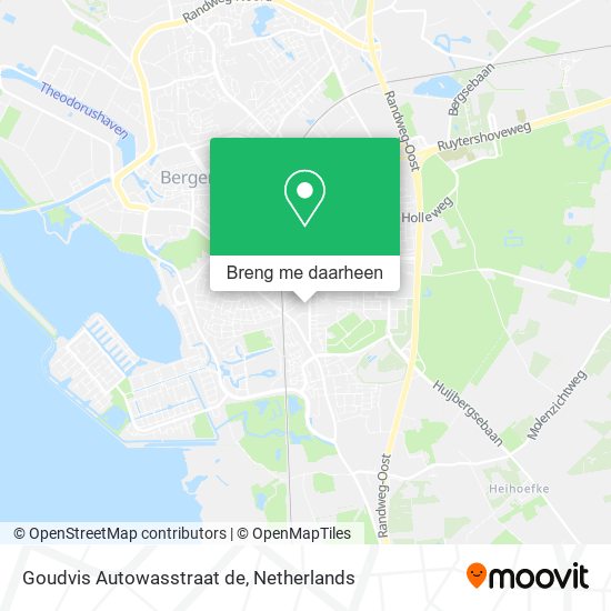 Goudvis Autowasstraat de kaart