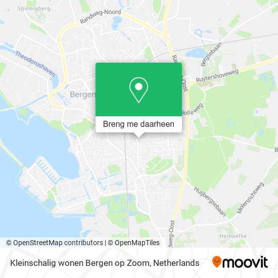 Kleinschalig wonen Bergen op Zoom kaart