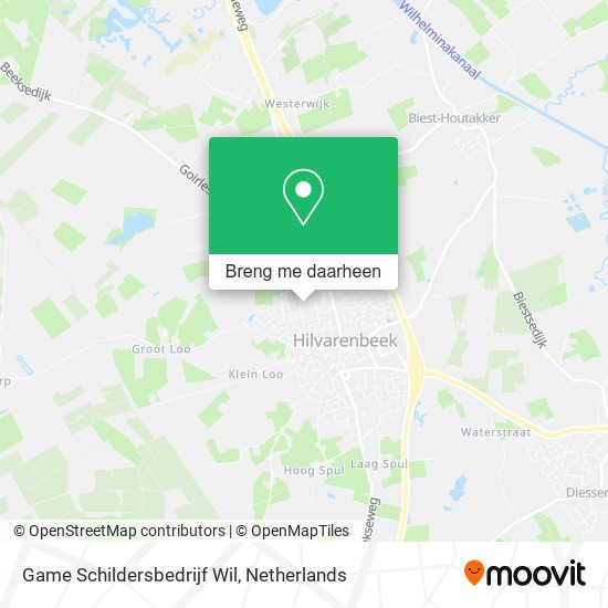 Game Schildersbedrijf Wil kaart