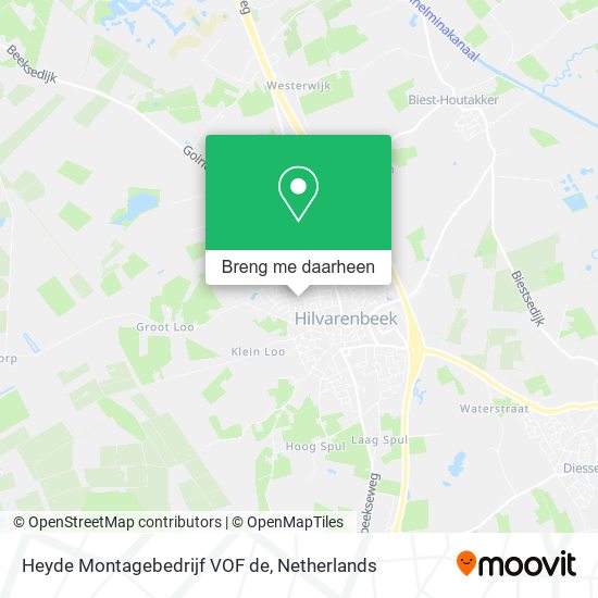 Heyde Montagebedrijf VOF de kaart