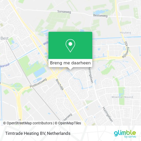 Timtrade Heating BV kaart