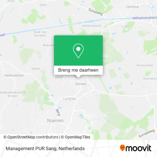 Management PUR Sang kaart