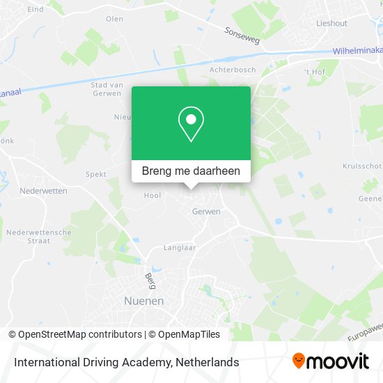 International Driving Academy kaart