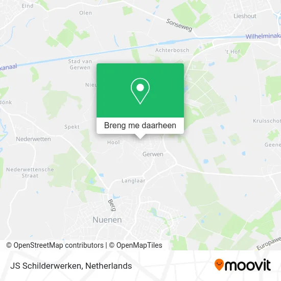 JS Schilderwerken kaart