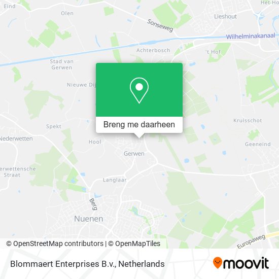 Blommaert Enterprises B.v. kaart
