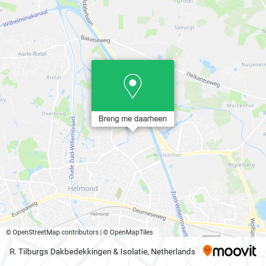 R. Tilburgs Dakbedekkingen & Isolatie kaart