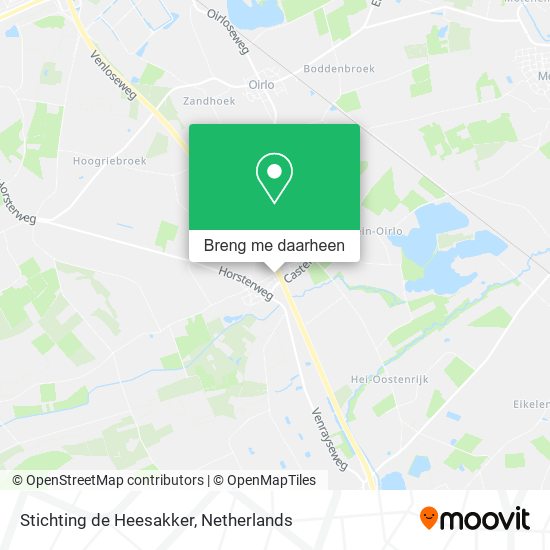 Stichting de Heesakker kaart