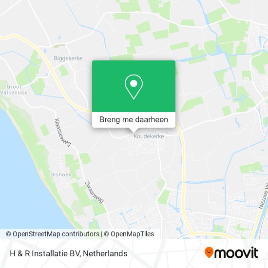 H & R Installatie BV kaart